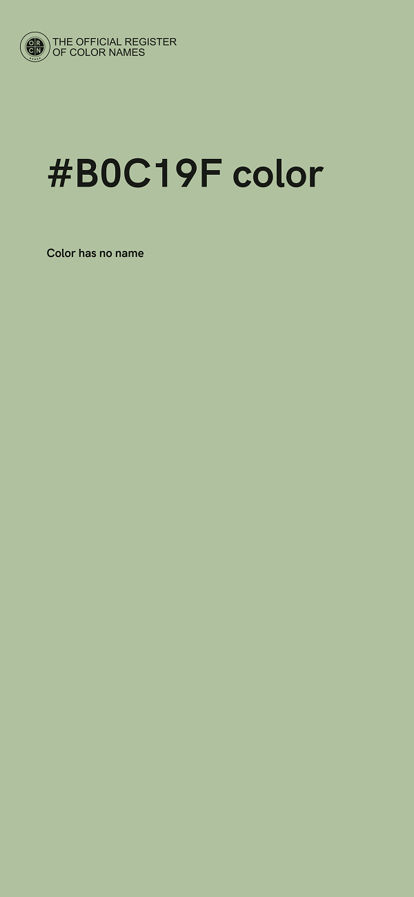 #B0C19F color image