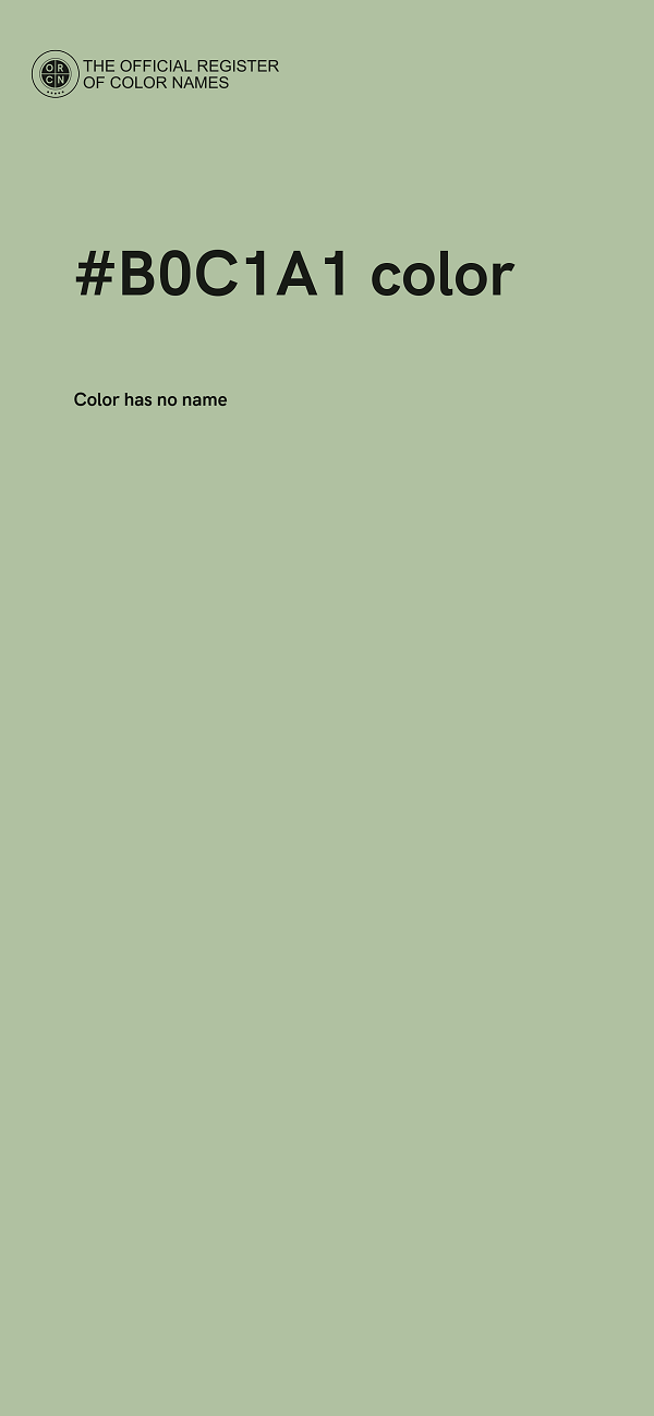 #B0C1A1 color image