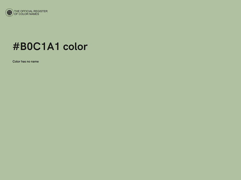 #B0C1A1 color image