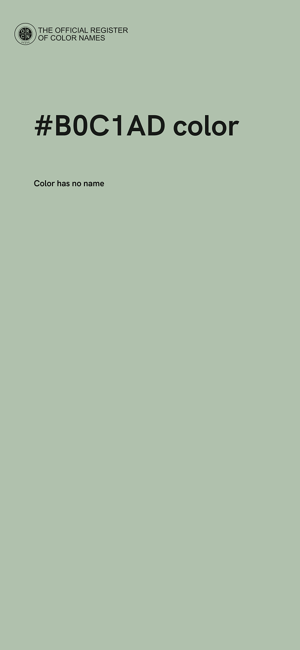 #B0C1AD color image