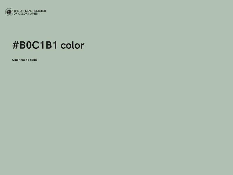 #B0C1B1 color image