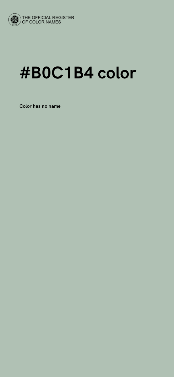 #B0C1B4 color image