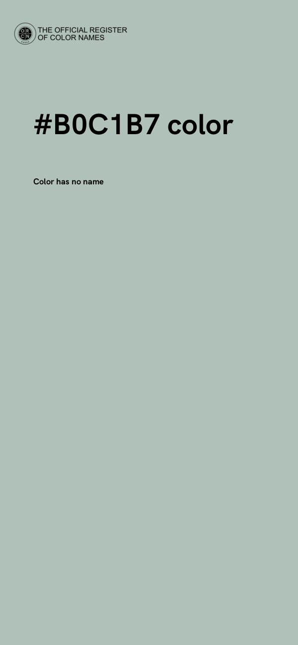 #B0C1B7 color image