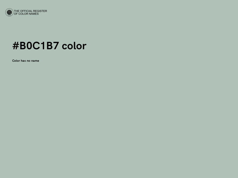 #B0C1B7 color image