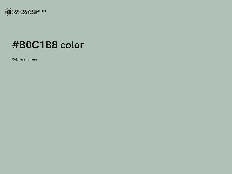 #B0C1B8 color image