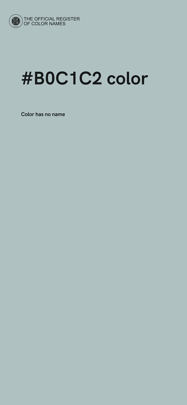 #B0C1C2 color image