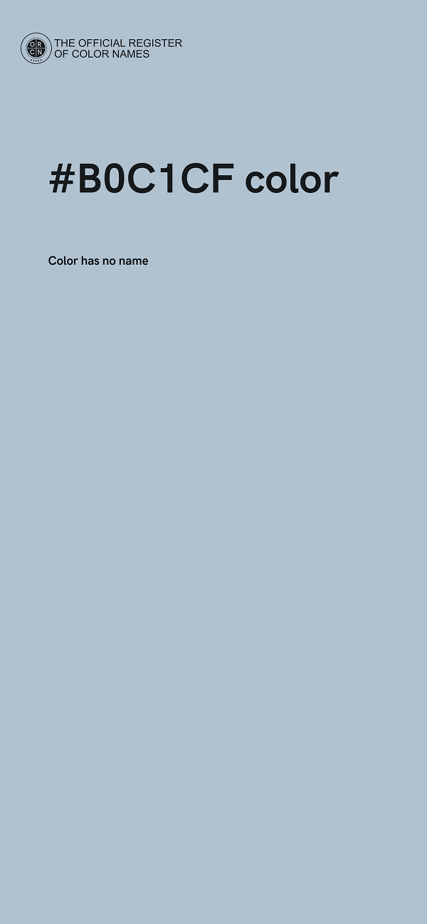 #B0C1CF color image