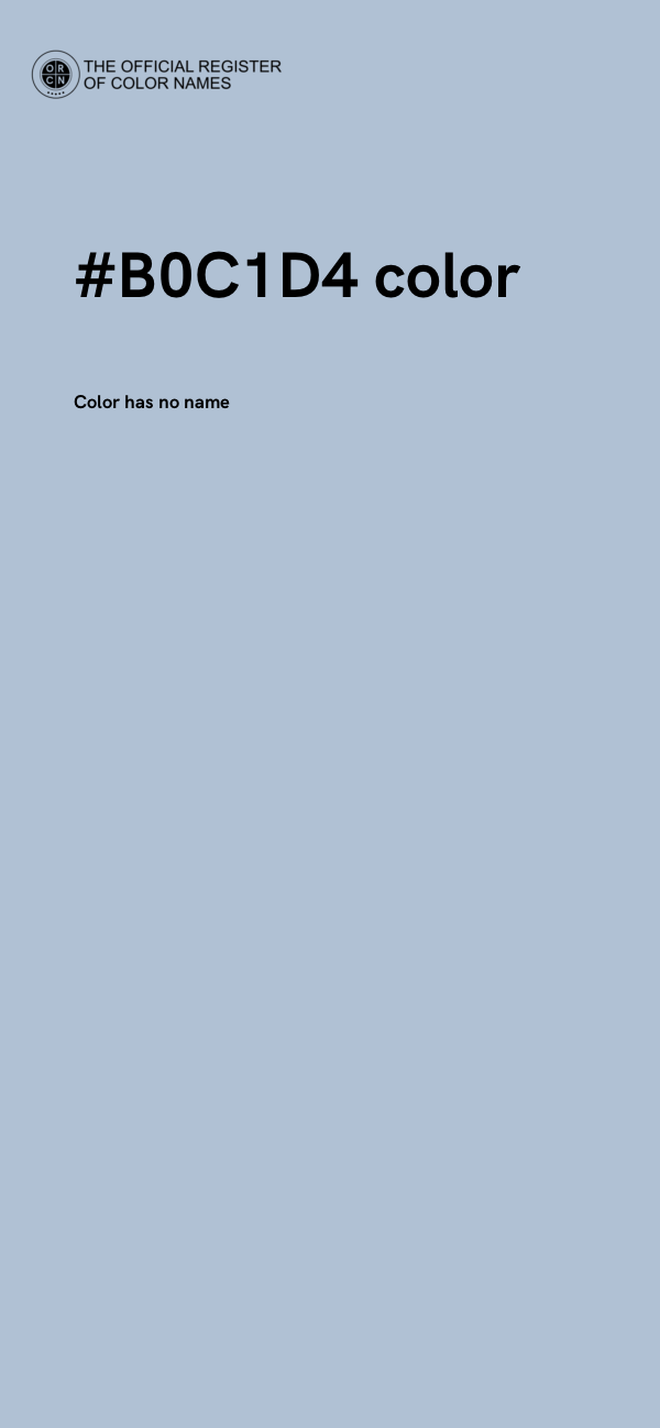 #B0C1D4 color image