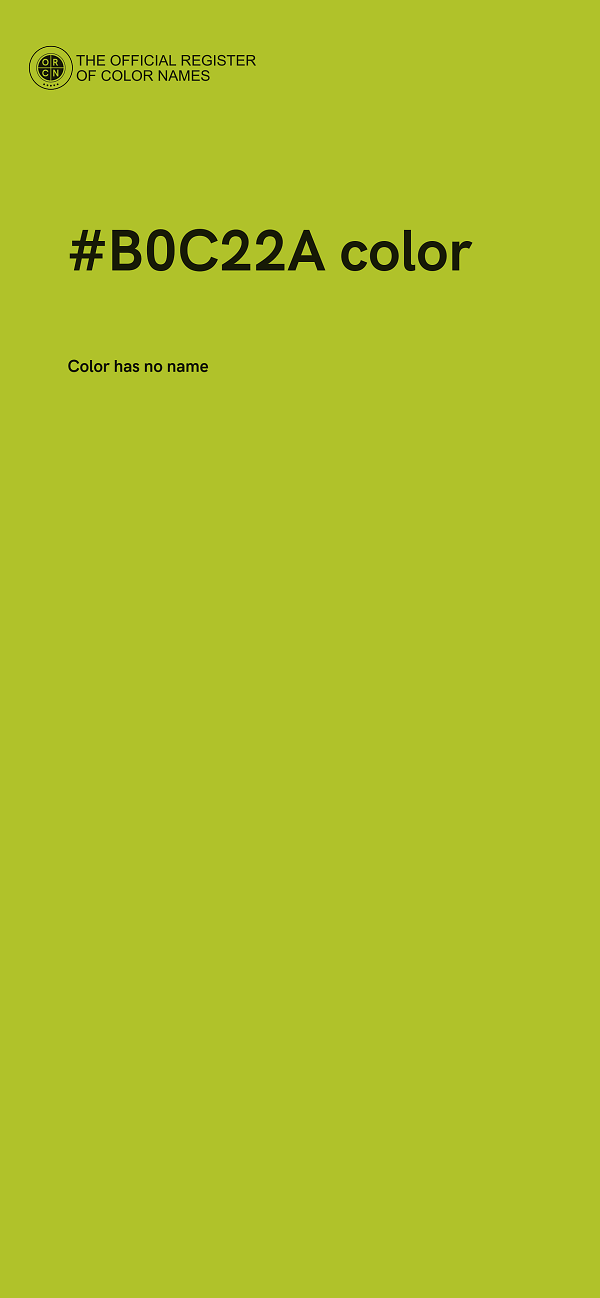 #B0C22A color image
