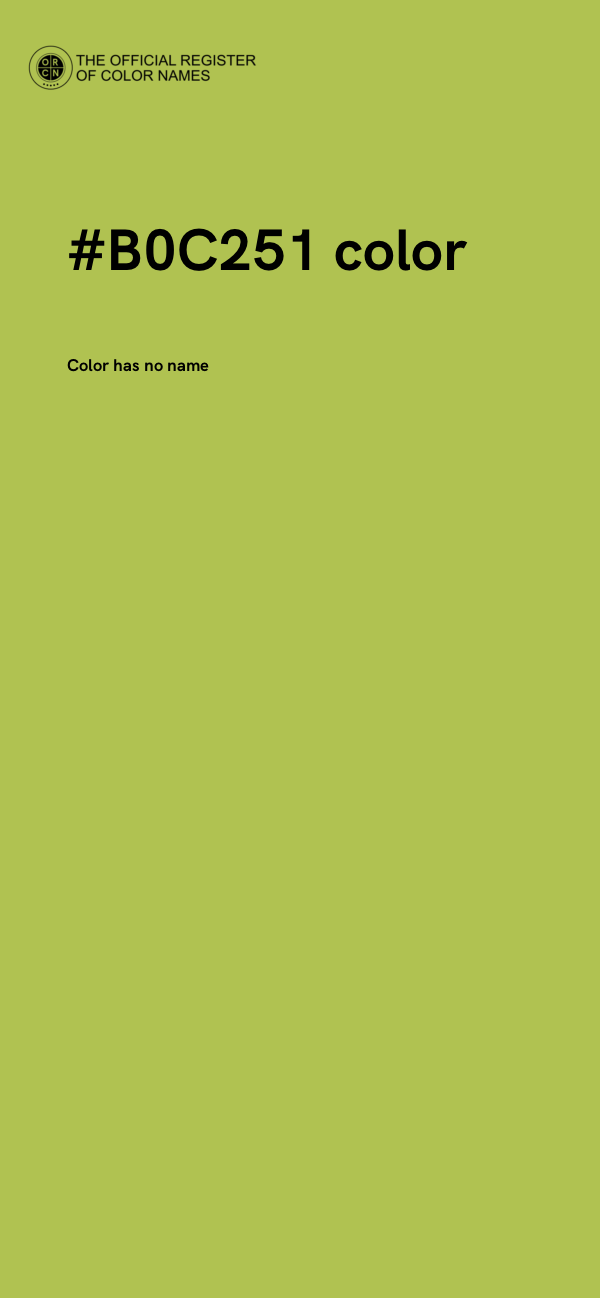 #B0C251 color image