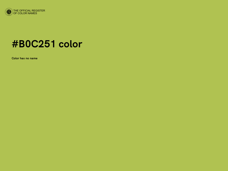 #B0C251 color image