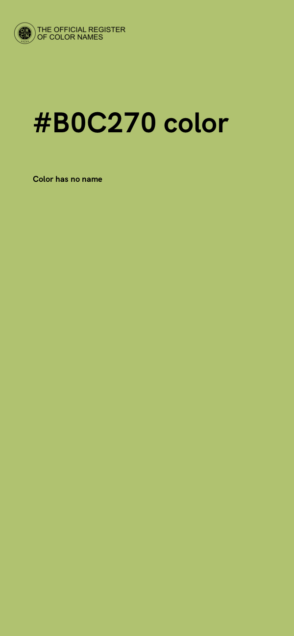 #B0C270 color image