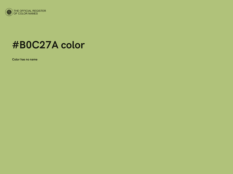 #B0C27A color image