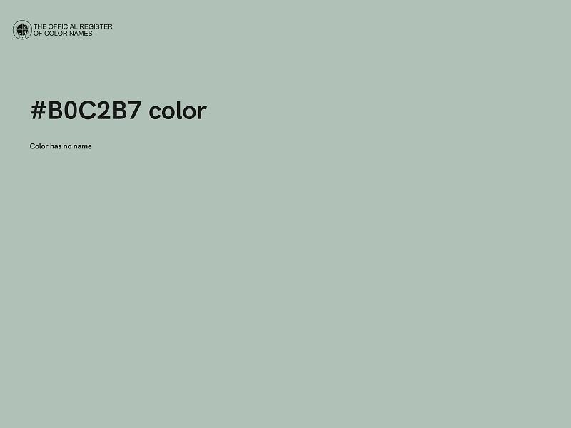 #B0C2B7 color image