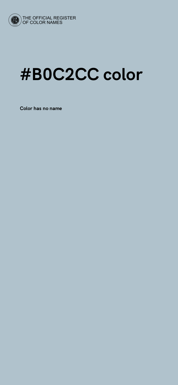 #B0C2CC color image