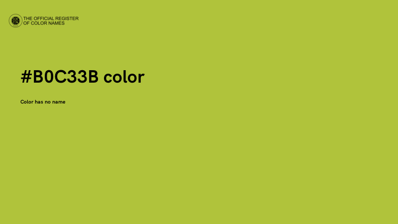 #B0C33B color image