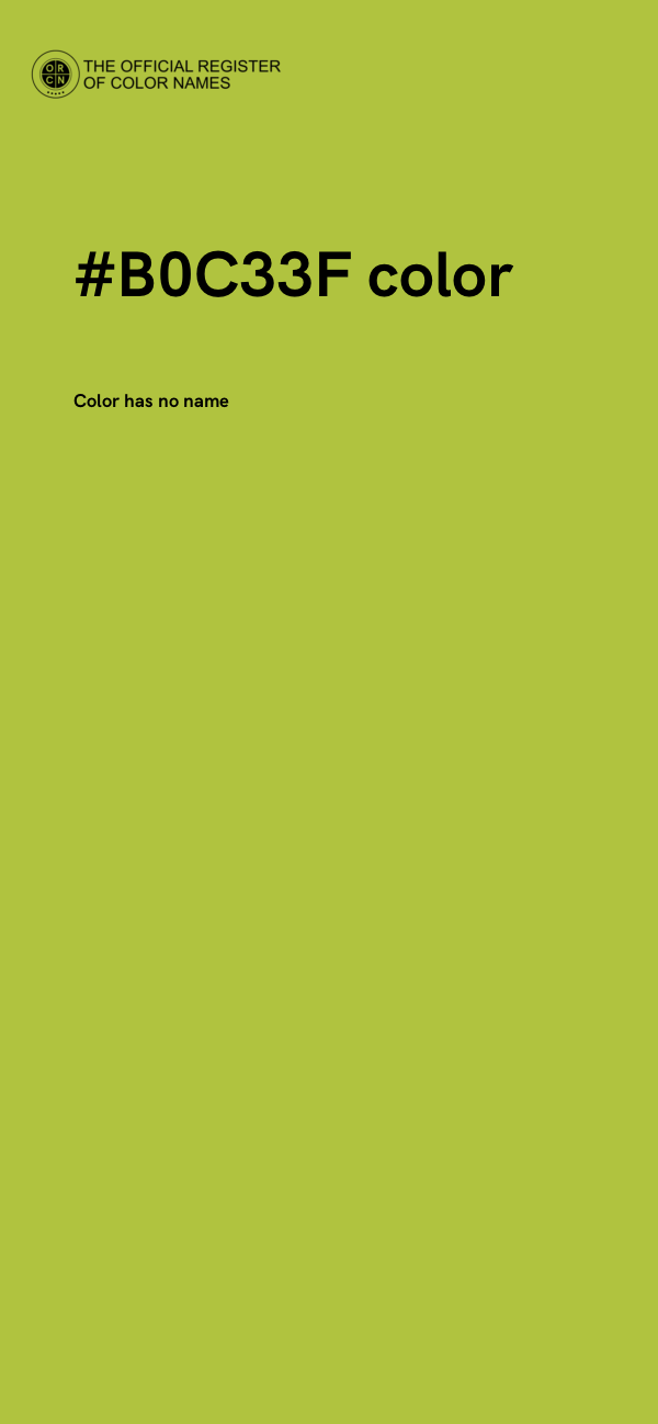 #B0C33F color image