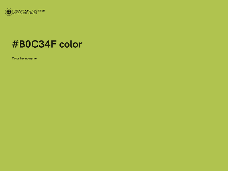 #B0C34F color image