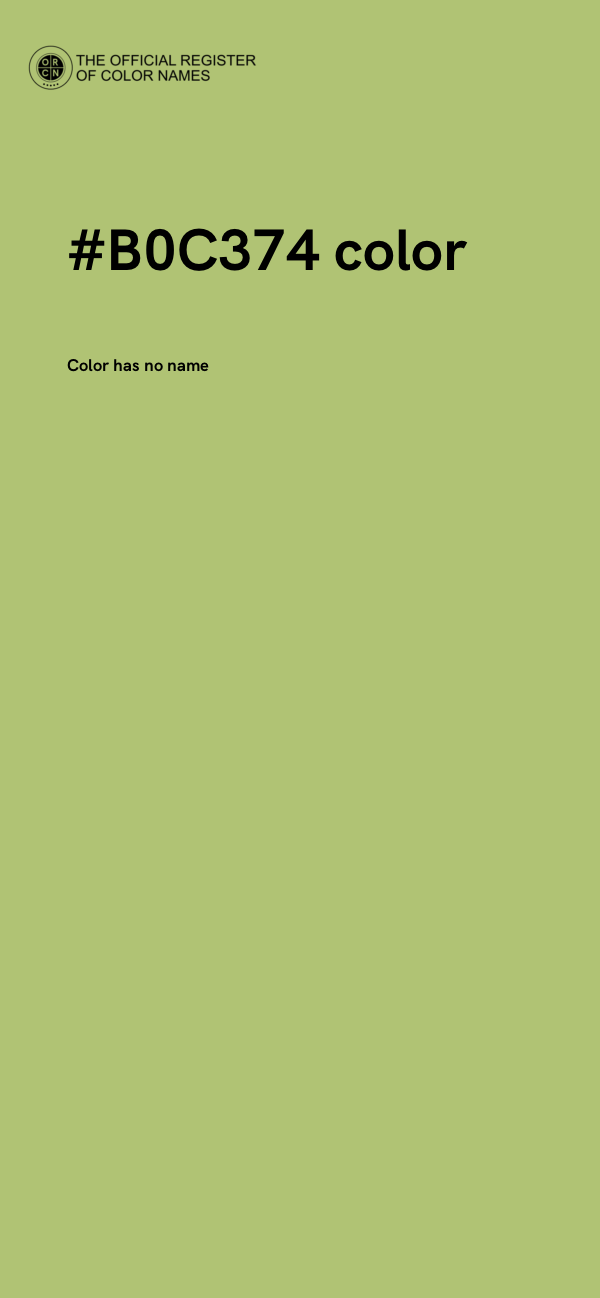 #B0C374 color image
