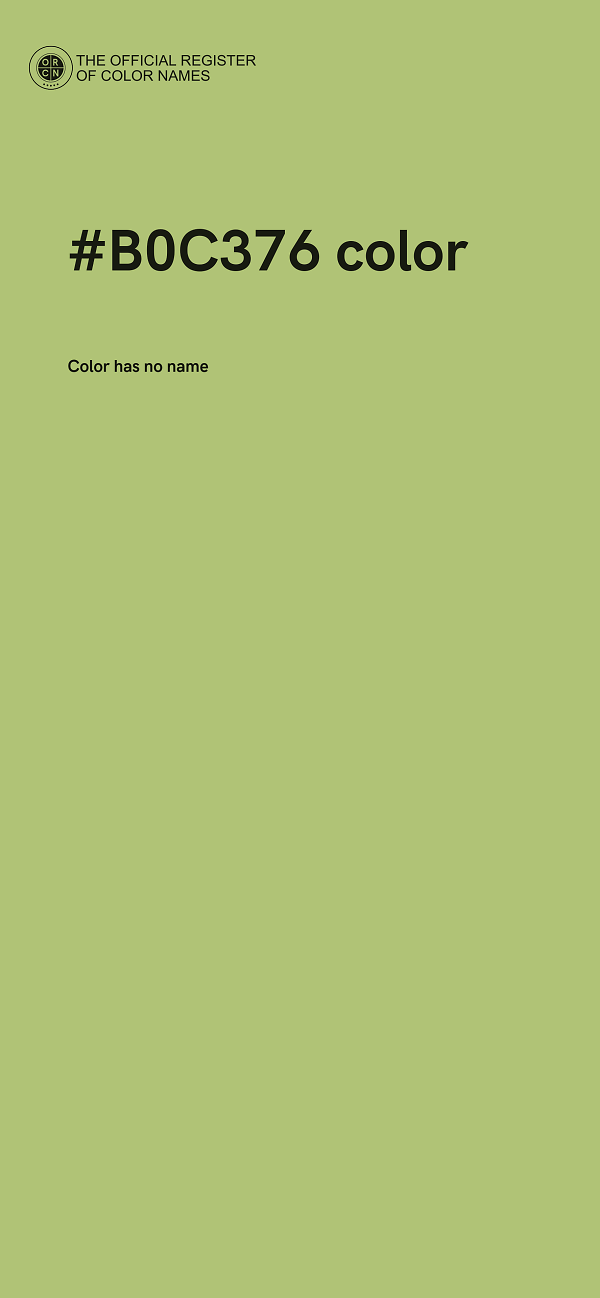 #B0C376 color image