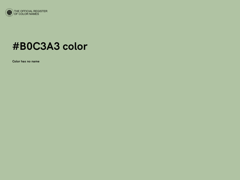 #B0C3A3 color image