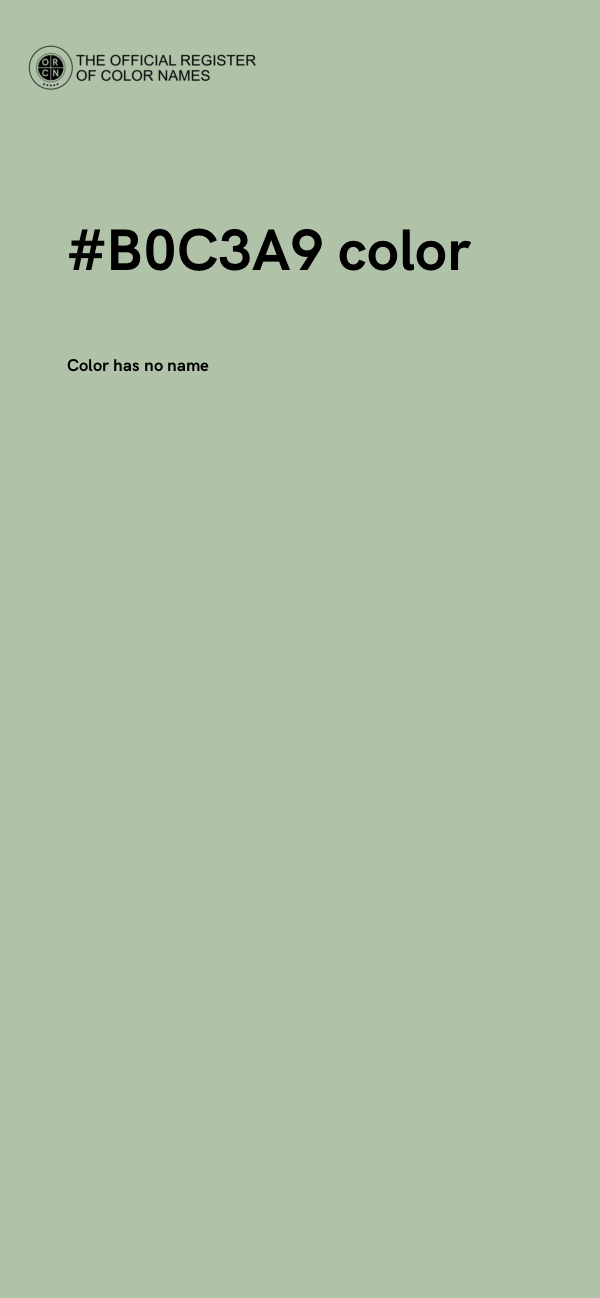 #B0C3A9 color image