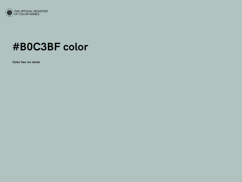 #B0C3BF color image