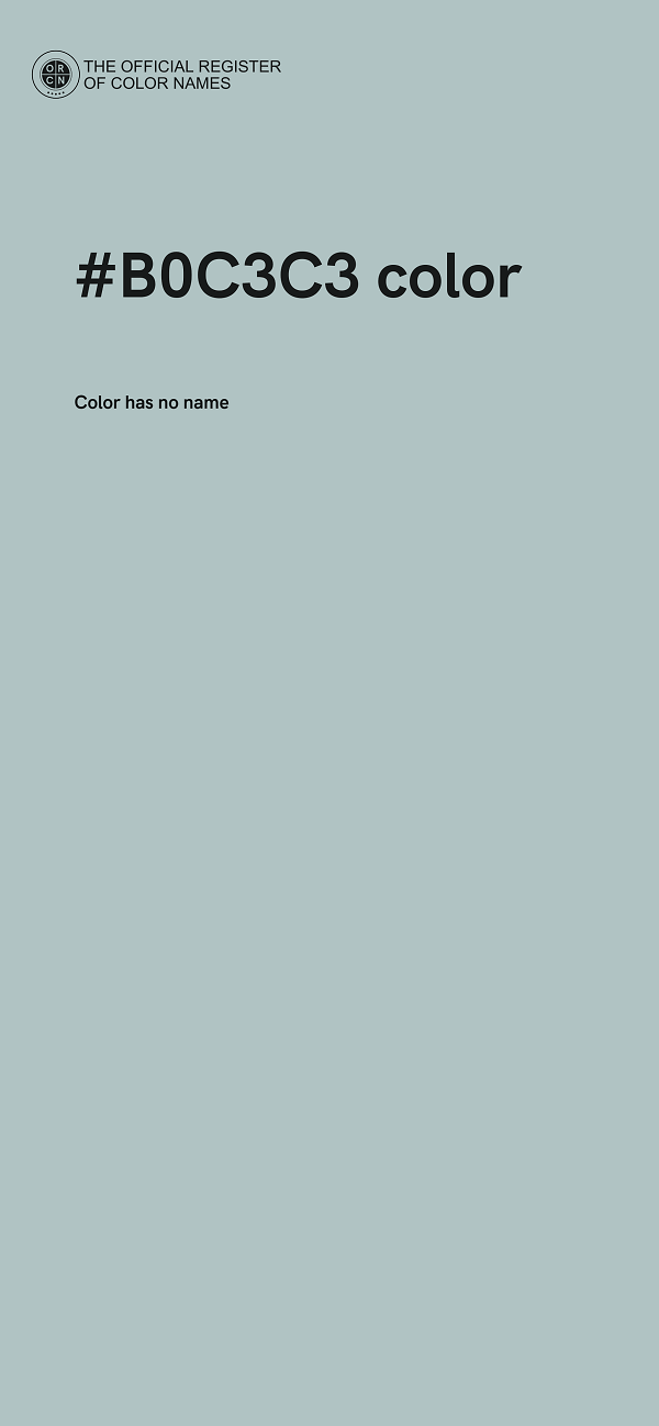#B0C3C3 color image