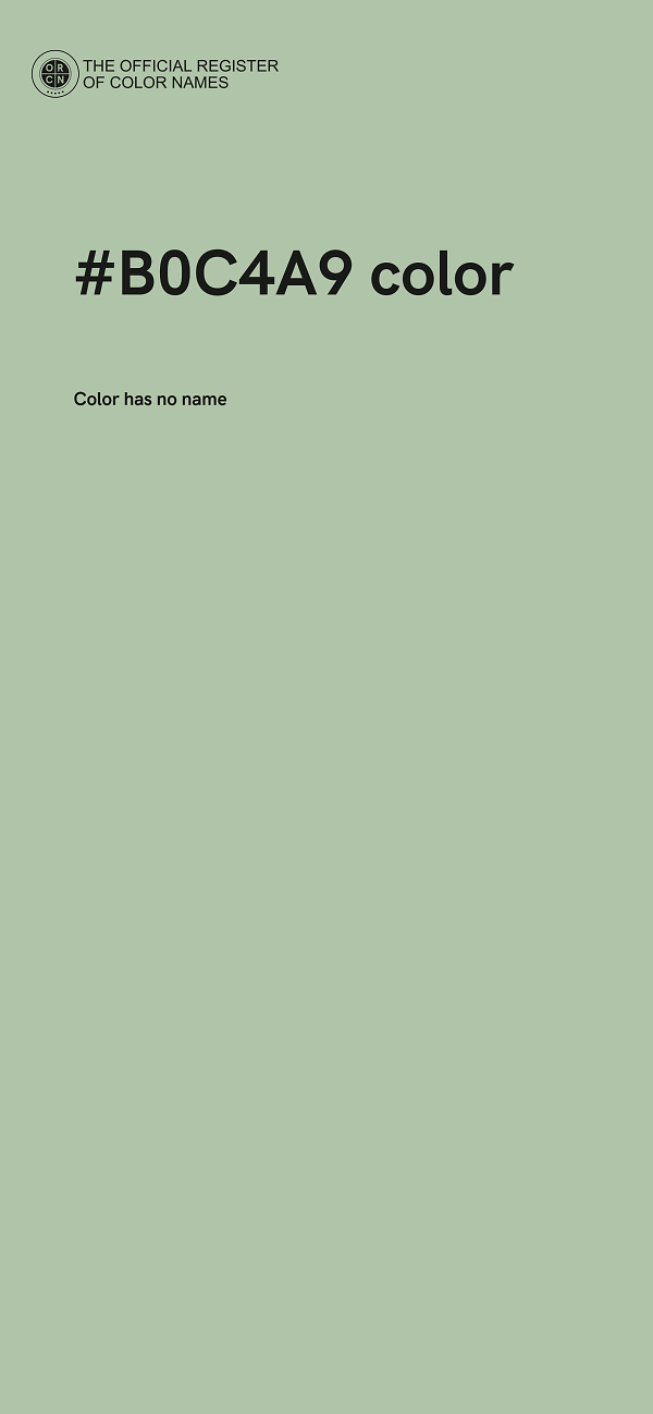 #B0C4A9 color image