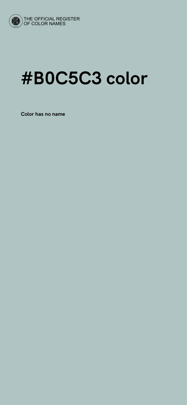 #B0C5C3 color image