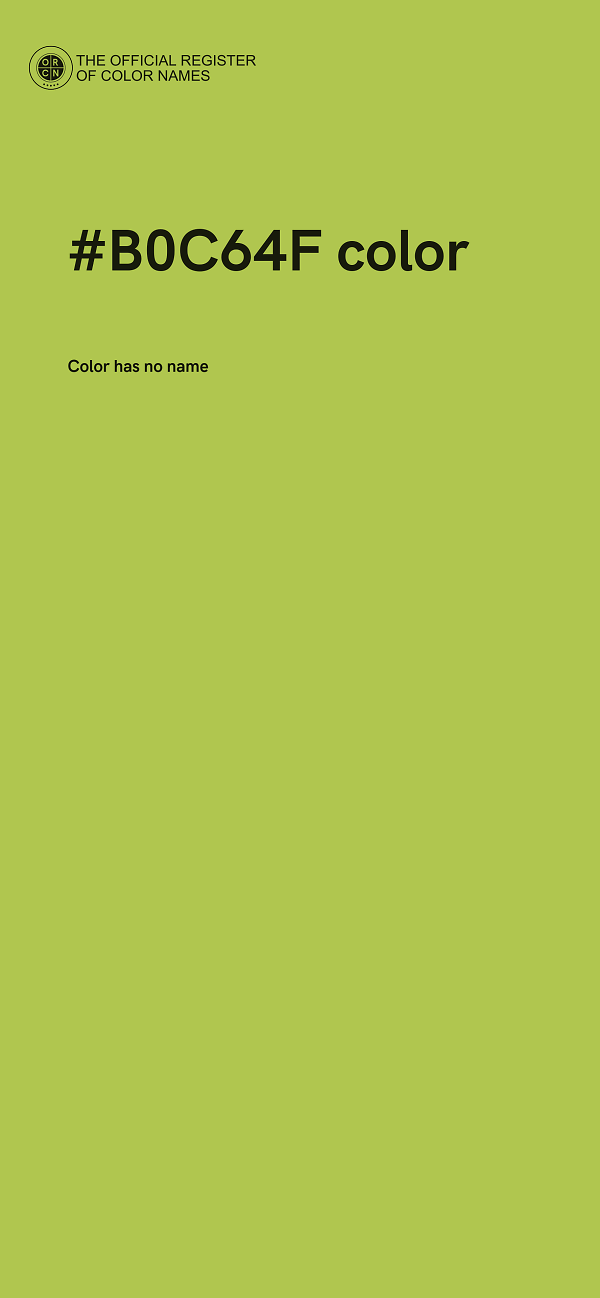 #B0C64F color image