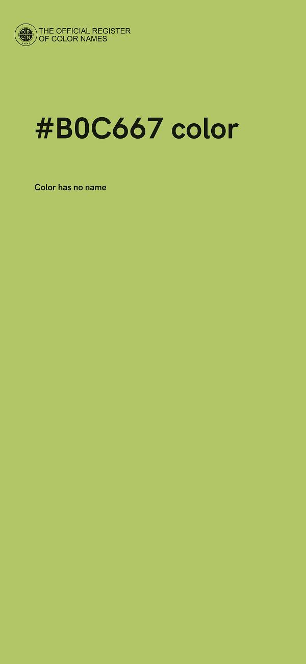 #B0C667 color image