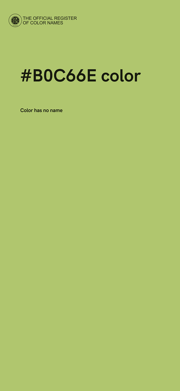 #B0C66E color image