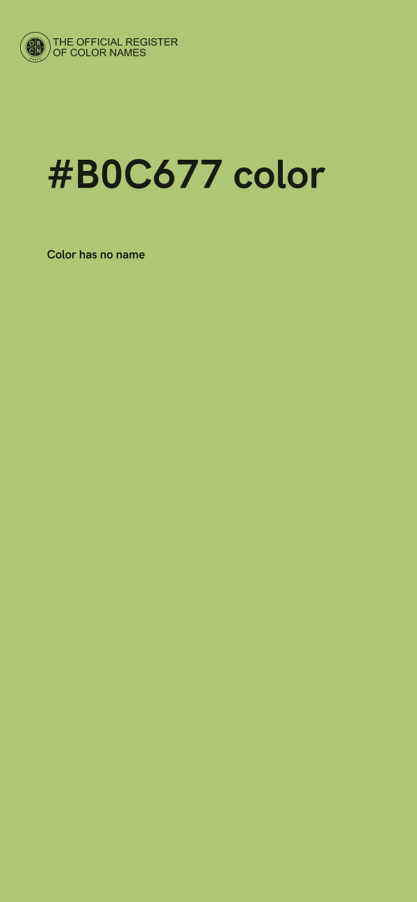 #B0C677 color image