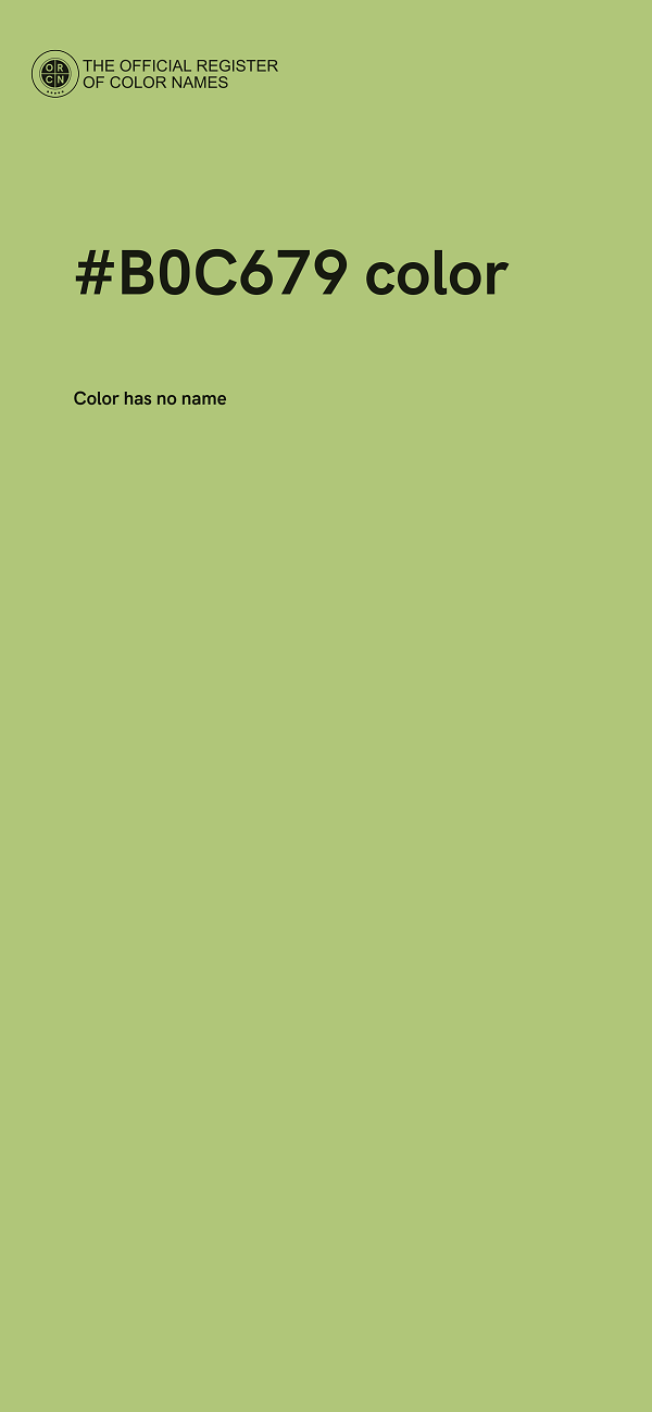 #B0C679 color image