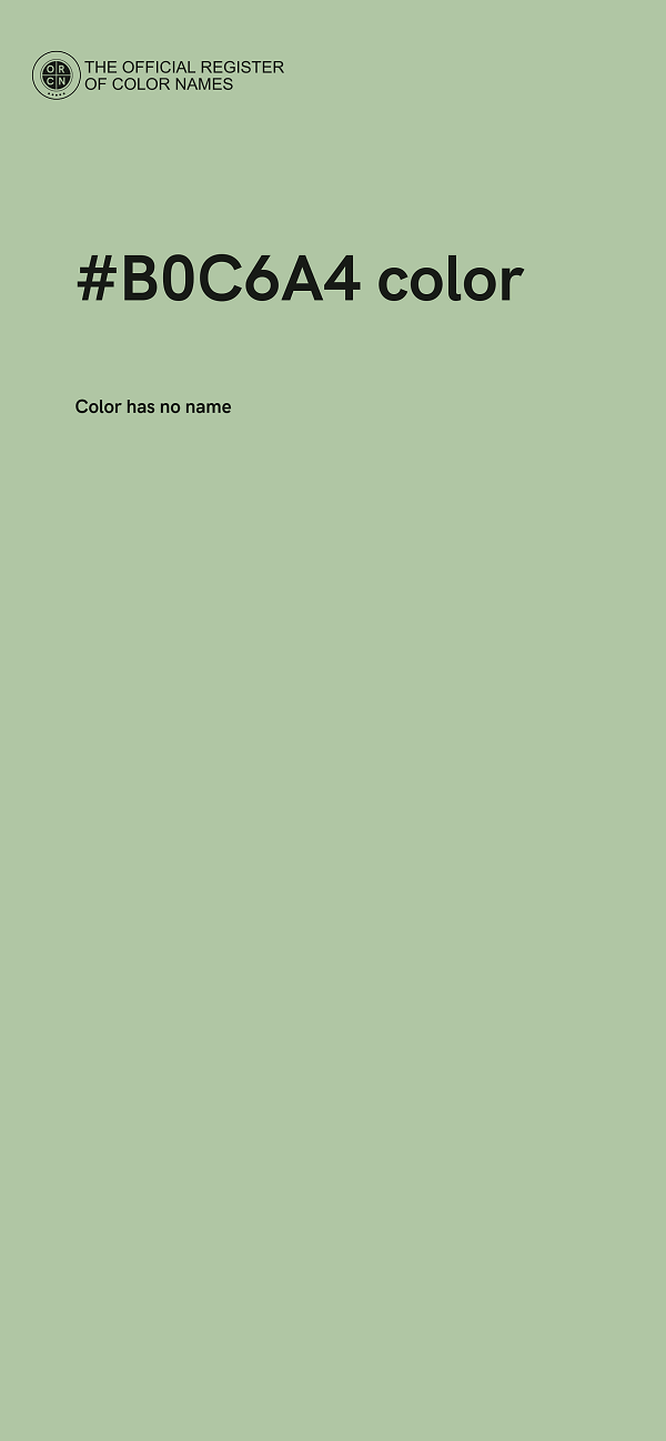 #B0C6A4 color image