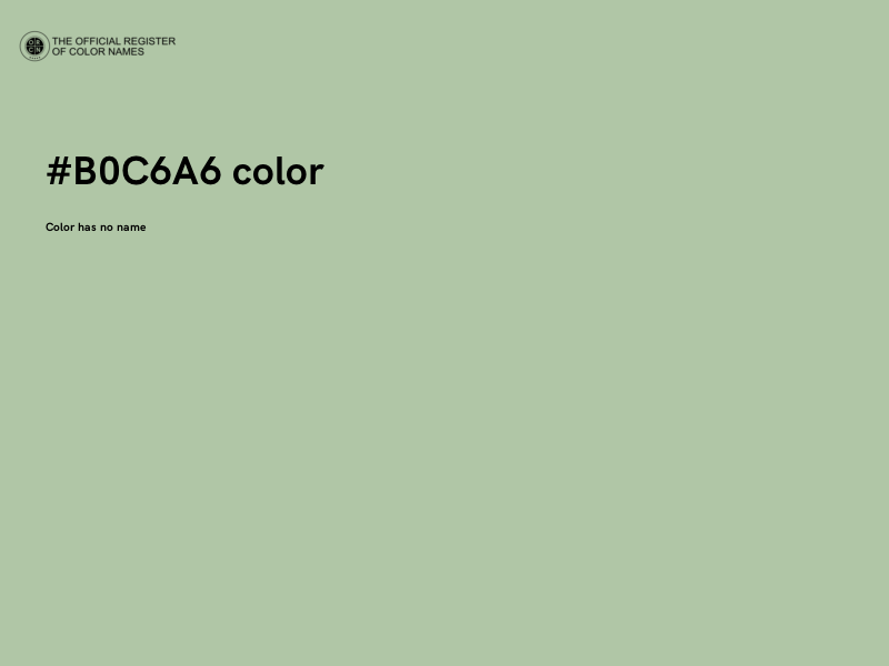 #B0C6A6 color image