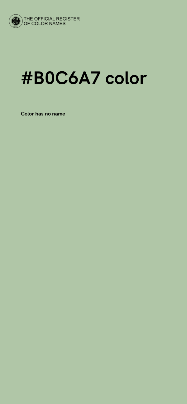 #B0C6A7 color image