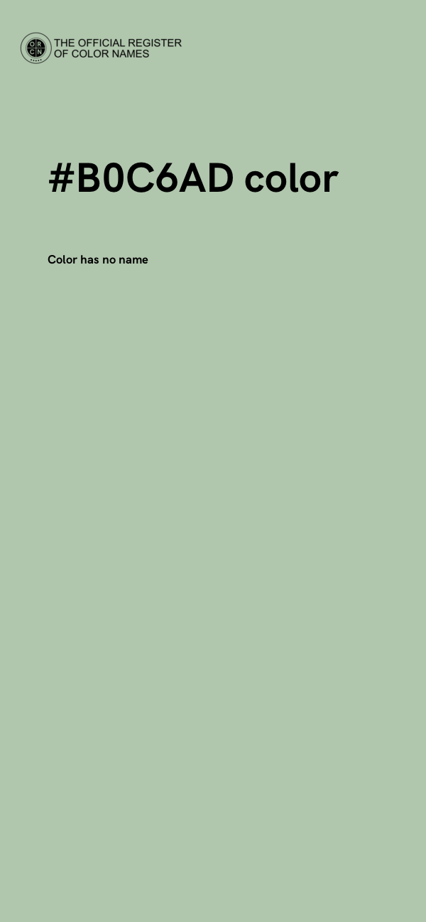 #B0C6AD color image