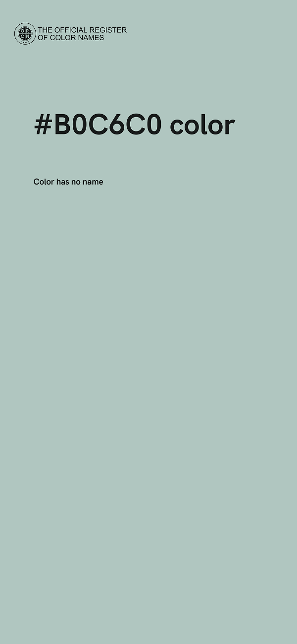 #B0C6C0 color image