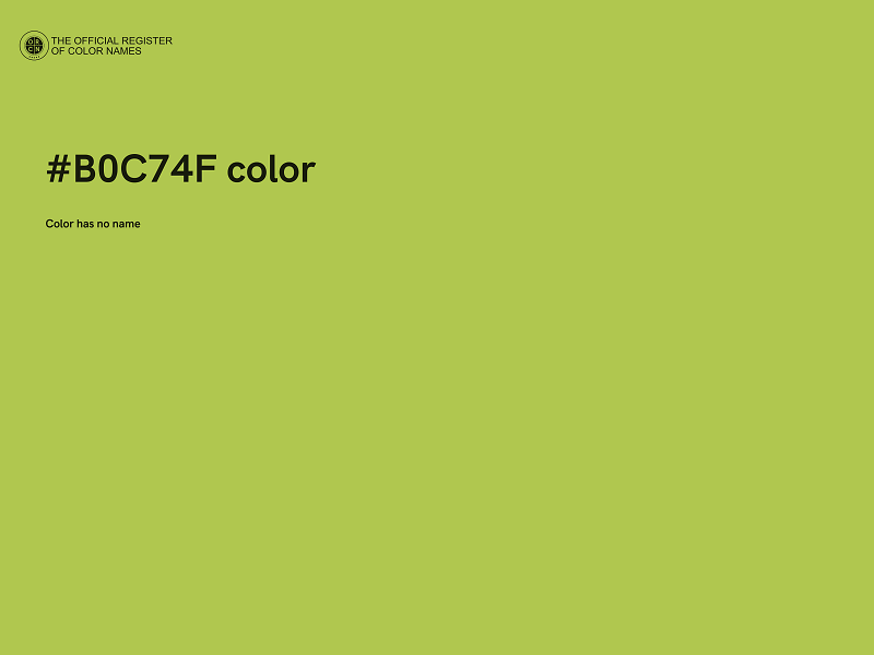 #B0C74F color image