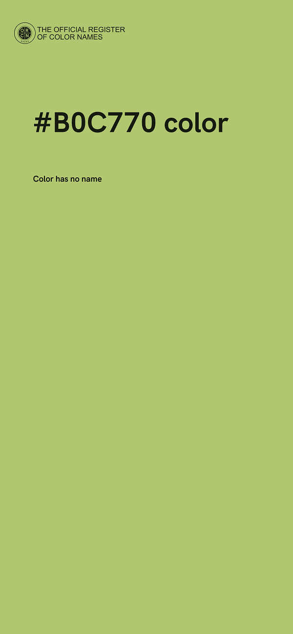 #B0C770 color image