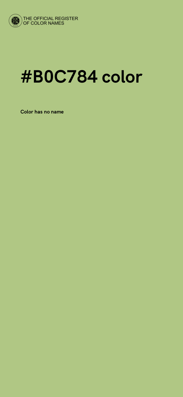 #B0C784 color image