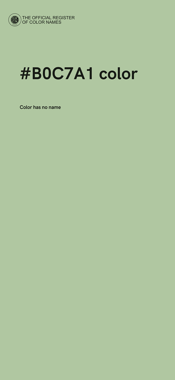 #B0C7A1 color image