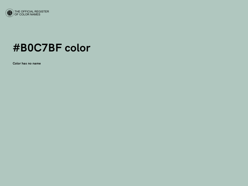 #B0C7BF color image