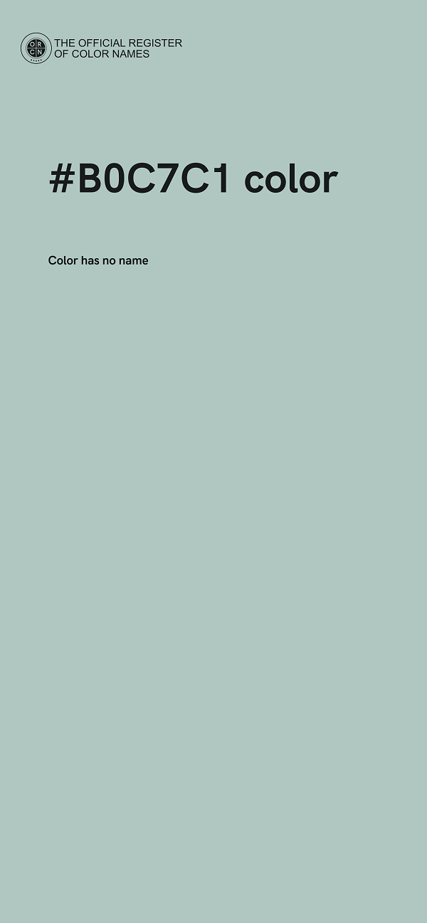 #B0C7C1 color image
