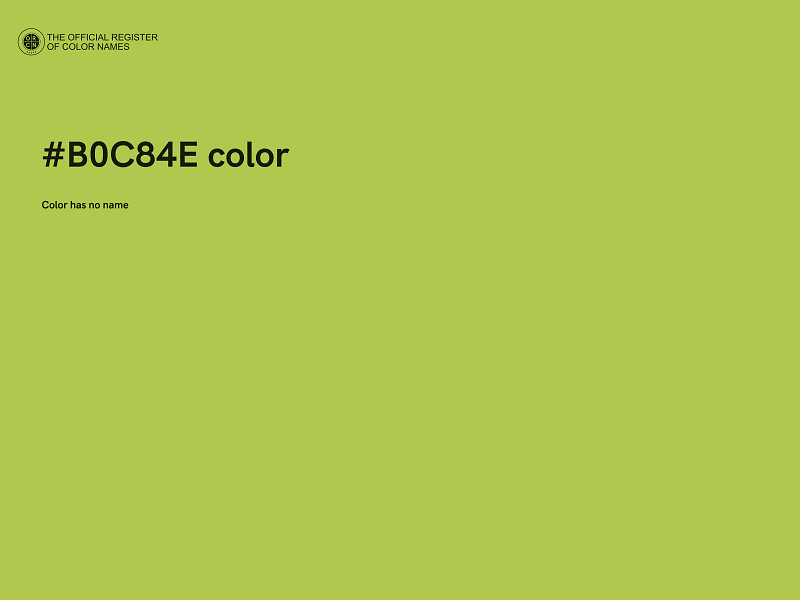 #B0C84E color image