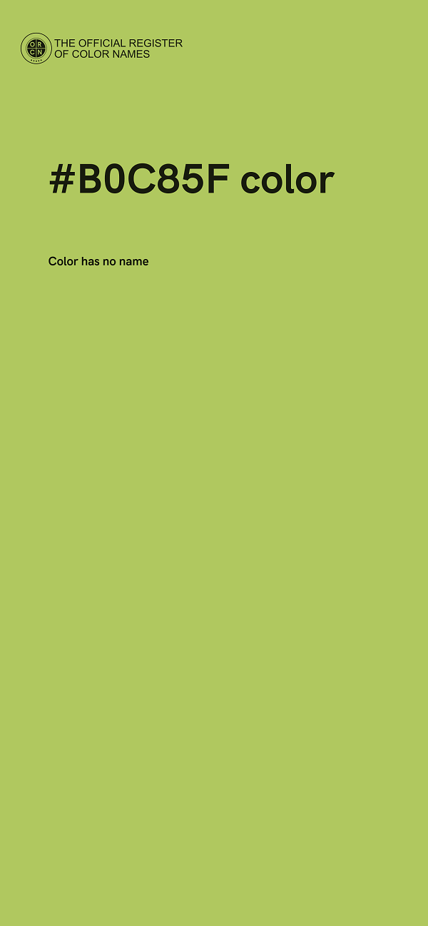 #B0C85F color image