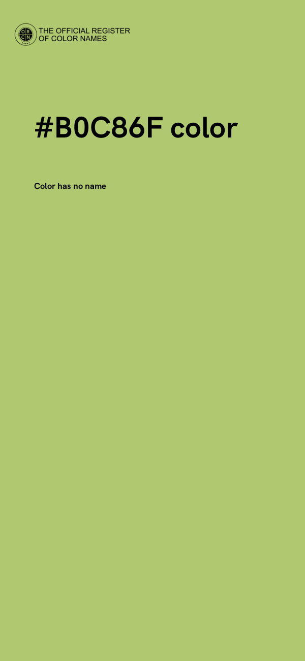 #B0C86F color image