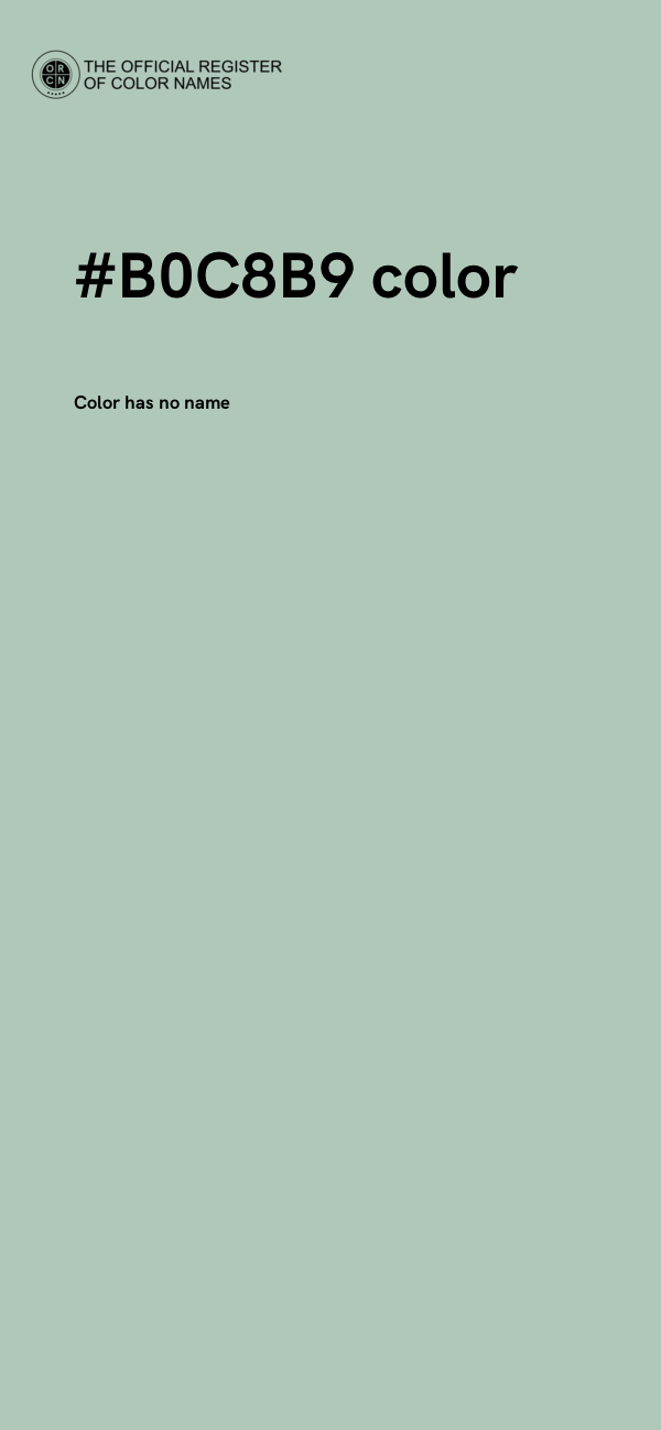#B0C8B9 color image